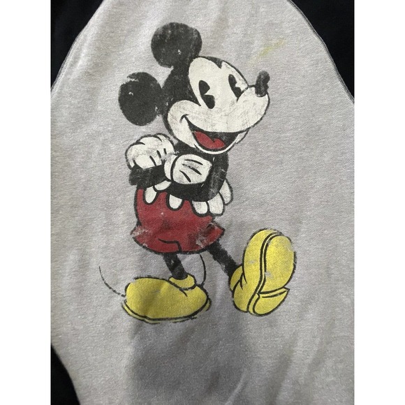 Disney Mickey Mouse Sweatshirt Women's Size Small Gray Pullover - Picture 2 of 10